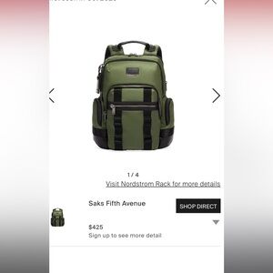 NWOT Tumi Nathan Backpack
